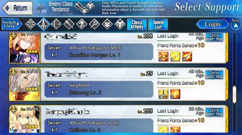 fgo support list